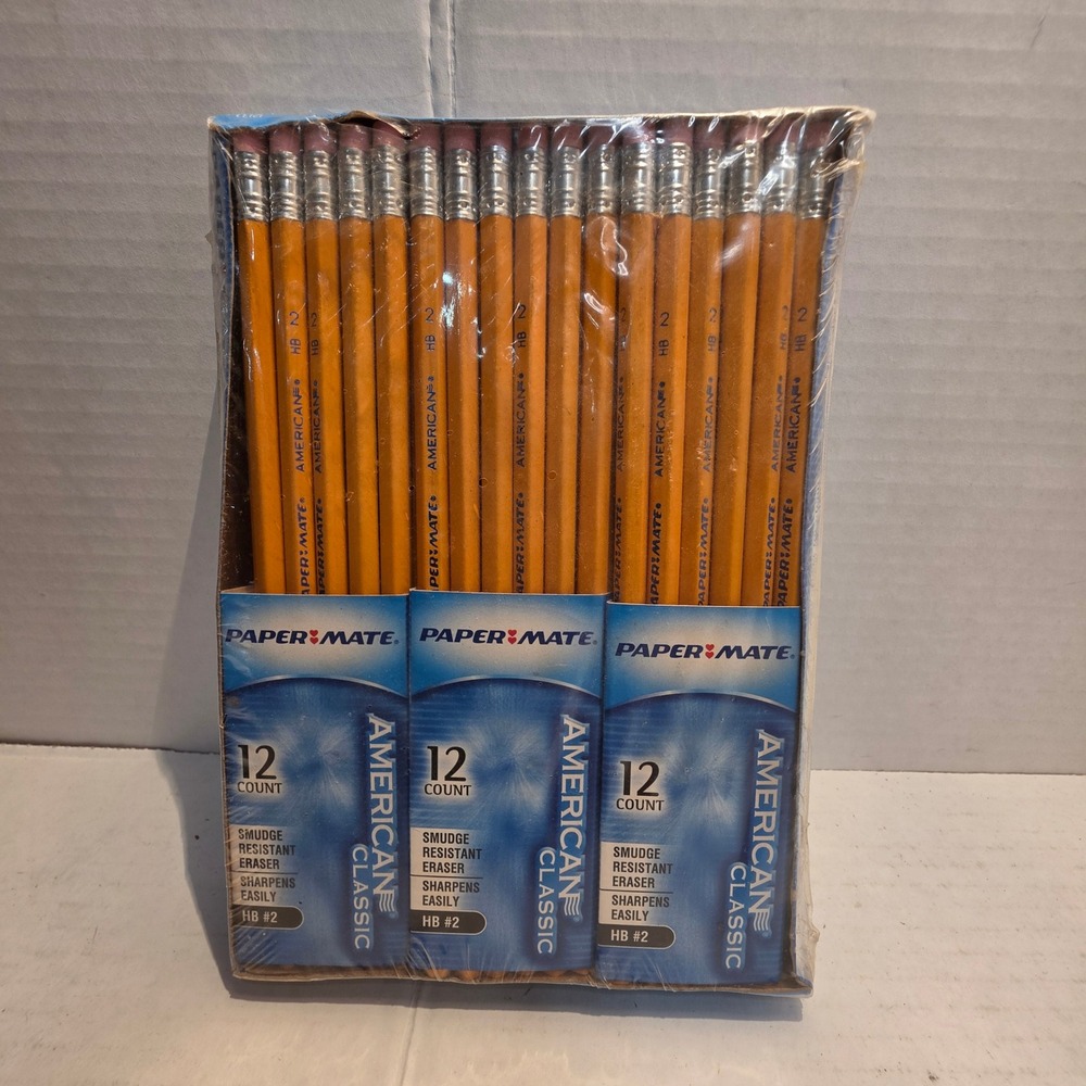 Paper Mate American Classic HB 2 Pencils Yellow Wood 72 Count Bulk Pack 12132